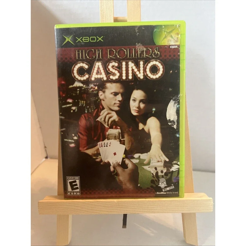 High Rollers Casino (Microsoft Xbox, 2004) W/ Manual